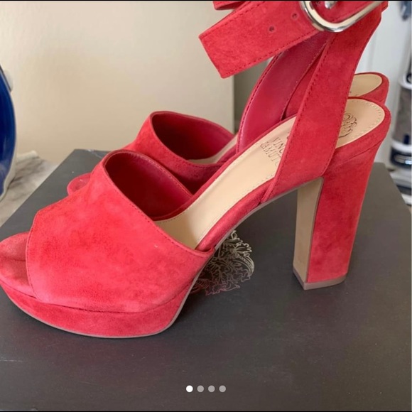 Vince Camuto Shoes - Vince Camuto ankle strap chunky heel shoes.  Beautiful and comfortable.